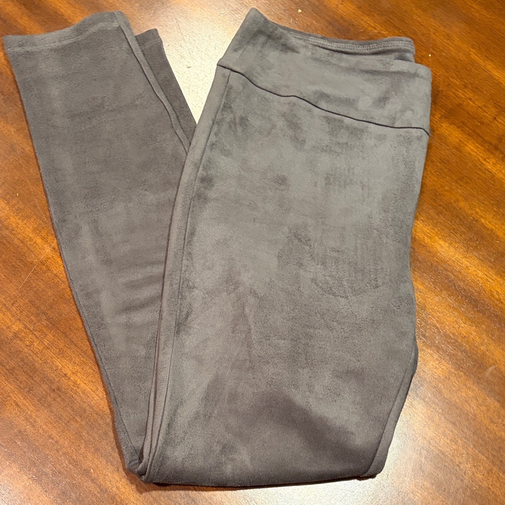 J McLaughlin Faux Gray Suede-Lori Leggings